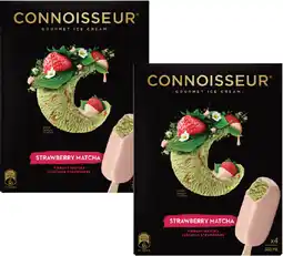 Coles NEW Connoisseur Strawberry Matcha Ice Cream Sticks 360mL offer