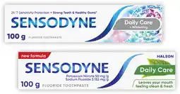 Coles Sensodyne Daily Care Whitening or Fresh Mint Toothpaste 100g offer