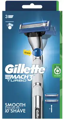 Coles Gillette Mach3 Turbo 3d Razor Kit 1 Each offer