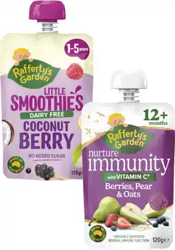 Coles Rafferty's Garden Smoothie Pouch offer
