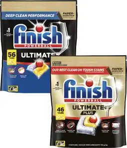 Coles Finish Ultimate 56 Pack or Ultimate Plus Dishwashing Tablets 46 Pack offer