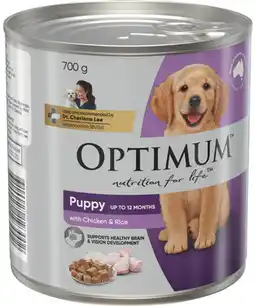 Coles Optimum Dog Food-700g offer