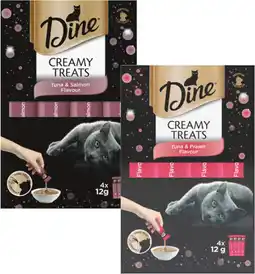 Coles Dine Creamy Treats Cat Food offer