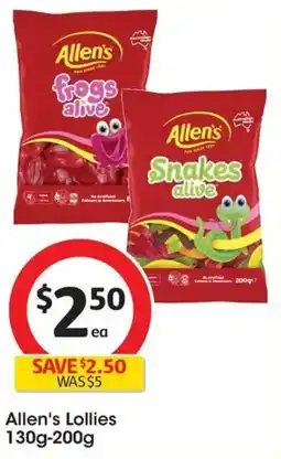 Coles Allen's Lollies offer