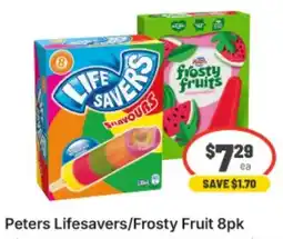 IGA Xpress Peters Lifesavers/Frosty Fruit 8pk offer