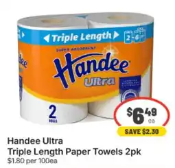 IGA Xpress Handee Ultra Triple Length Paper Towels offer