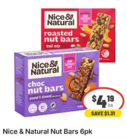 IGA Xpress Nice & Natural Nut Bars 6pk offer