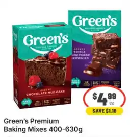 IGA Xpress Green's Premium Baking Mixes offer
