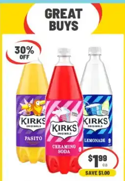 IGA Xpress Kirks Originals Creaming Soda offer