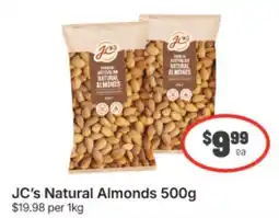 IGA Xpress JC's Natural Almonds offer