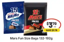 IGA Xpress Mars Fun Size Bags offer