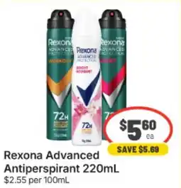IGA Xpress Rexona Advanced Antiperspirant offer