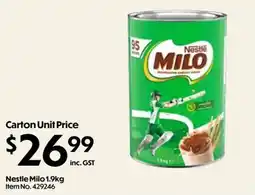 Campbells Wholesale Nestle Milo offer