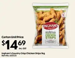 Campbells Wholesale Ingham's Country Crisp Chicken Strips offer