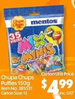 Campbells Wholesale Chupa Chups Mentos Mix Minis offer