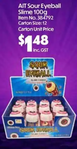 Campbells Wholesale AIT Sour Eyeball Slime Candy offer