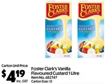 Foster Clark's Vanilla Flavoured Custard