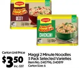 Campbells Wholesale Maggi 2 Minute Noodles Selected Varieties offer