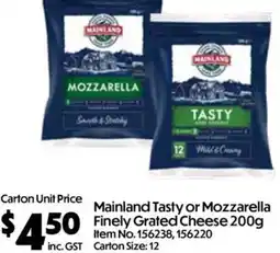 Campbells Wholesale Mainland Finely Grated Cheese offer