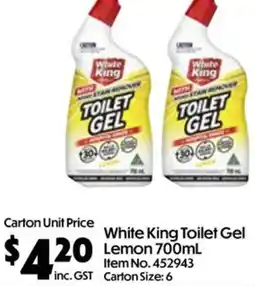 Campbells Wholesale White King Toilet Gel offer