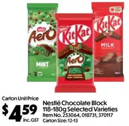 Campbells Wholesale Nestlé Chocolate Block Selected Varieties offer