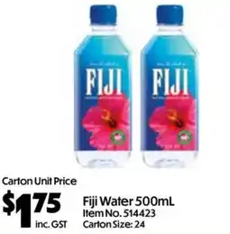 Campbells Wholesale Fiji Water offer