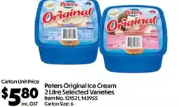 Campbells Wholesale Peters Original Ice Cream offer
