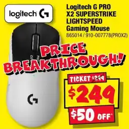 JB Hi-Fi Logitech G PRO X2 SUPERSTRIKE LIGHTSPEED Gaming Mouse offer