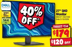 JB Hi-Fi Dell 27" QHD Monitor offer