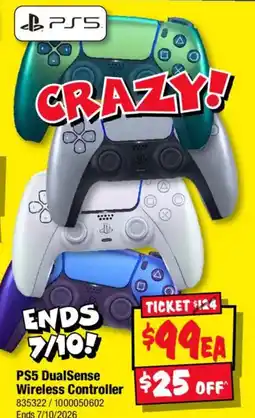 JB Hi-Fi PS5 DualSense Wireless Controller offer