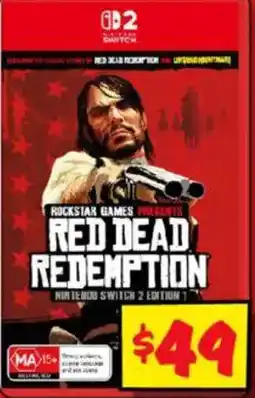 JB Hi-Fi Rockstar Games presents Red Dead Redemption Nintendo Switch 2 Edition offer