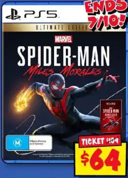 JB Hi-Fi Marvel Spider-Man Miles Morales Ultimate Edition offer
