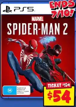 JB Hi-Fi Marvel Spider-Man 2 offer