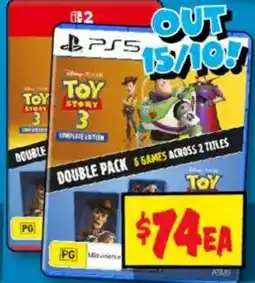 JB Hi-Fi Disney Pixar Toy Story 3 Complete Edition Double Pack offer