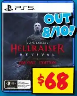 JB Hi-Fi Clive Barker's Hellraiser Revival Day One Edition offer