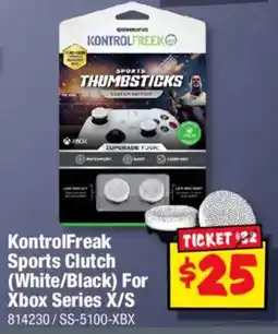 JB Hi-Fi KontrolFreak Sports Clutch (White/Black) For Xbox Series X/S offer