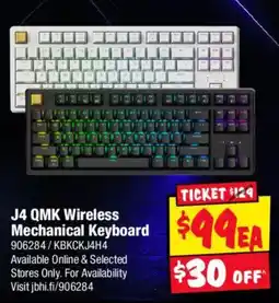 JB Hi-Fi J4 QMK Wireless Mechanical Keyboard offer