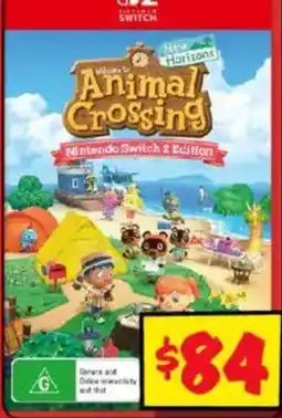 JB Hi-Fi Animal Crossing New Horizons Nintendo Switch 2 Edition offer