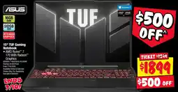 JB Hi-Fi ASUS 15" TUF Gaming Notebook offer