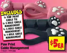 JB Hi-Fi Paw Print Cable Management offer