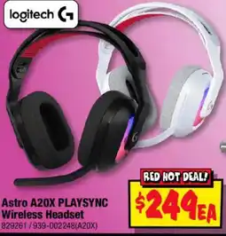 JB Hi-Fi Logitech Astro A20X PLAYSYNC Wireless Headset offer