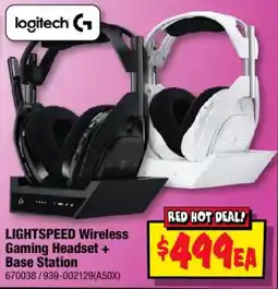 JB Hi-Fi Logitech G LIGHTSPEED Wireless Gaming Headset + Base Station offer