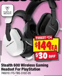 JB Hi-Fi Turtle Beach Stealth 600 Wireless Gaming Headset For PlayStation offer