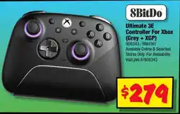 JB Hi-Fi 8BitDo Ultimate 3E Controller For Xbox (Grey + XGP) offer