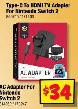 JB Hi-Fi AC Adapter For Nintendo Switch 2 offer