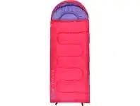 BCF Wanderer Miniflame Hooded Sleeping Bag High Performance Pink And Purple @ Club Bcf offer