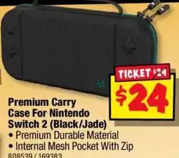 JB Hi-Fi Premium Carry Case For Nintendo Switch 2 (Black/Jade) offer