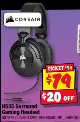 JB Hi-Fi Corsair HS55 Surround Gaming Headset offer