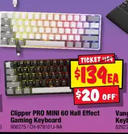 JB Hi-Fi Clipper PRO MINI 60 Hall Effect Gaming Keyboard offer