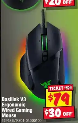 JB Hi-Fi Razer Basilisk V3 Ergonomic Wired Gaming Mouse offer